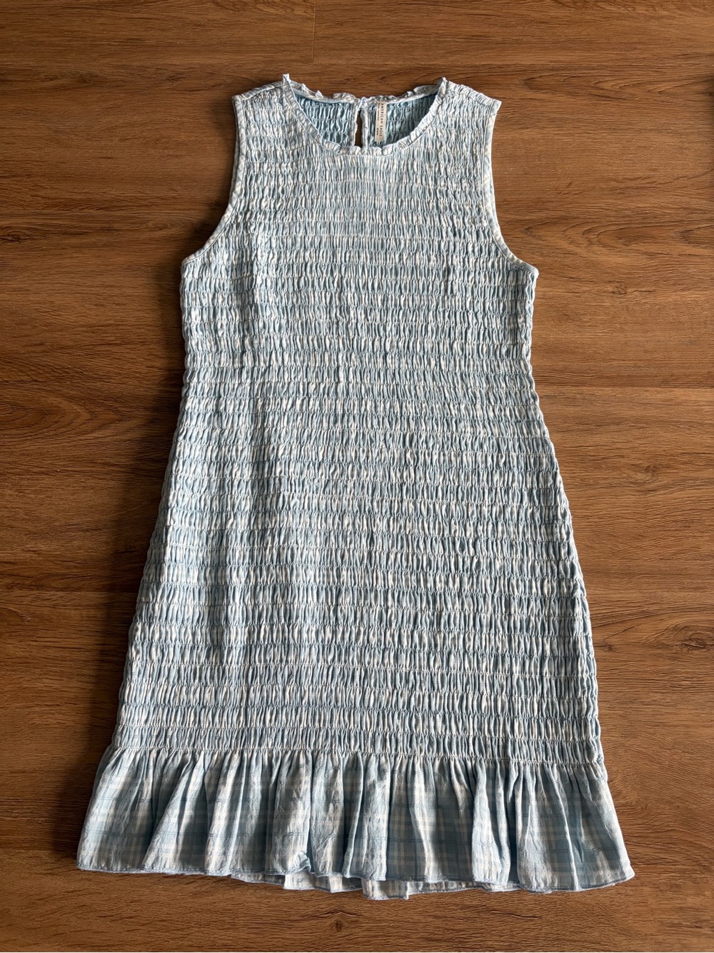 American Eagle Light Blue Ruffle Dress